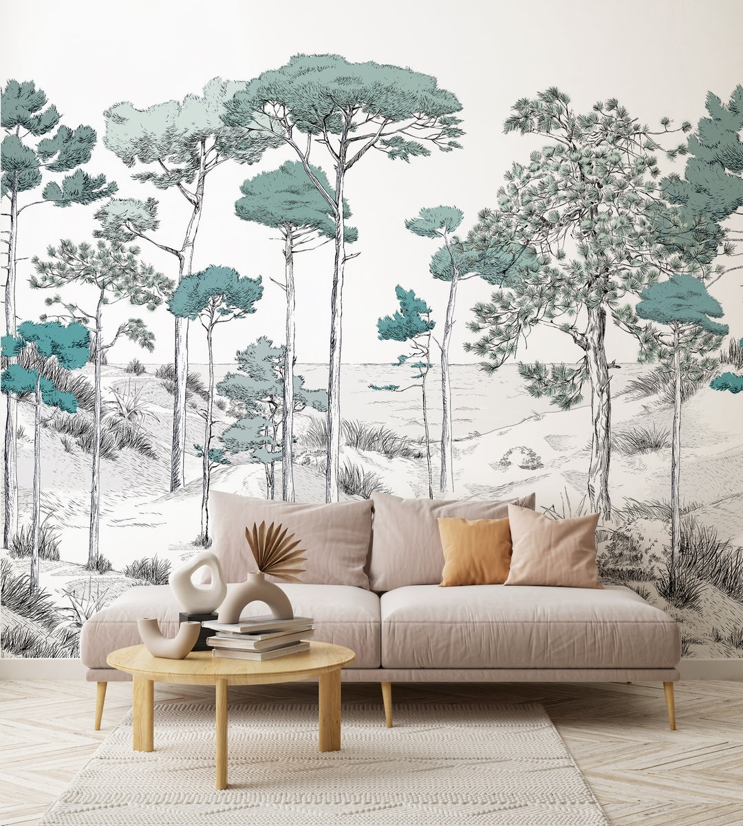Mural The Pines - Green