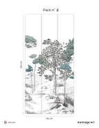 Mural The Pines - Green