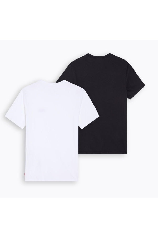 T-Shirt 79681 0026 - Two Pack Tee-1 Black, 1 Whitw