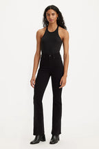 Levi'S 725 Flared Jeans Black Size W29L34 | Wide Pants Outlet | Women | Black
