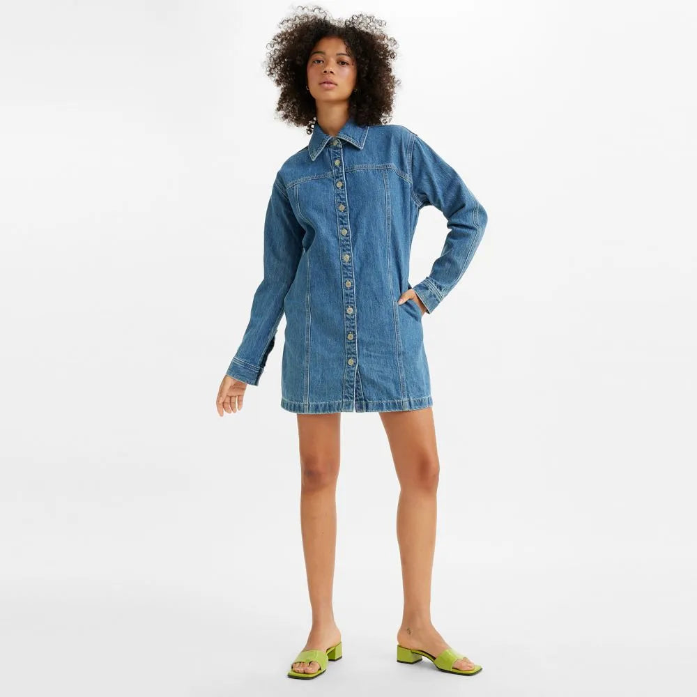 Women'S Shay Denim Dress A4585-0001 Blue