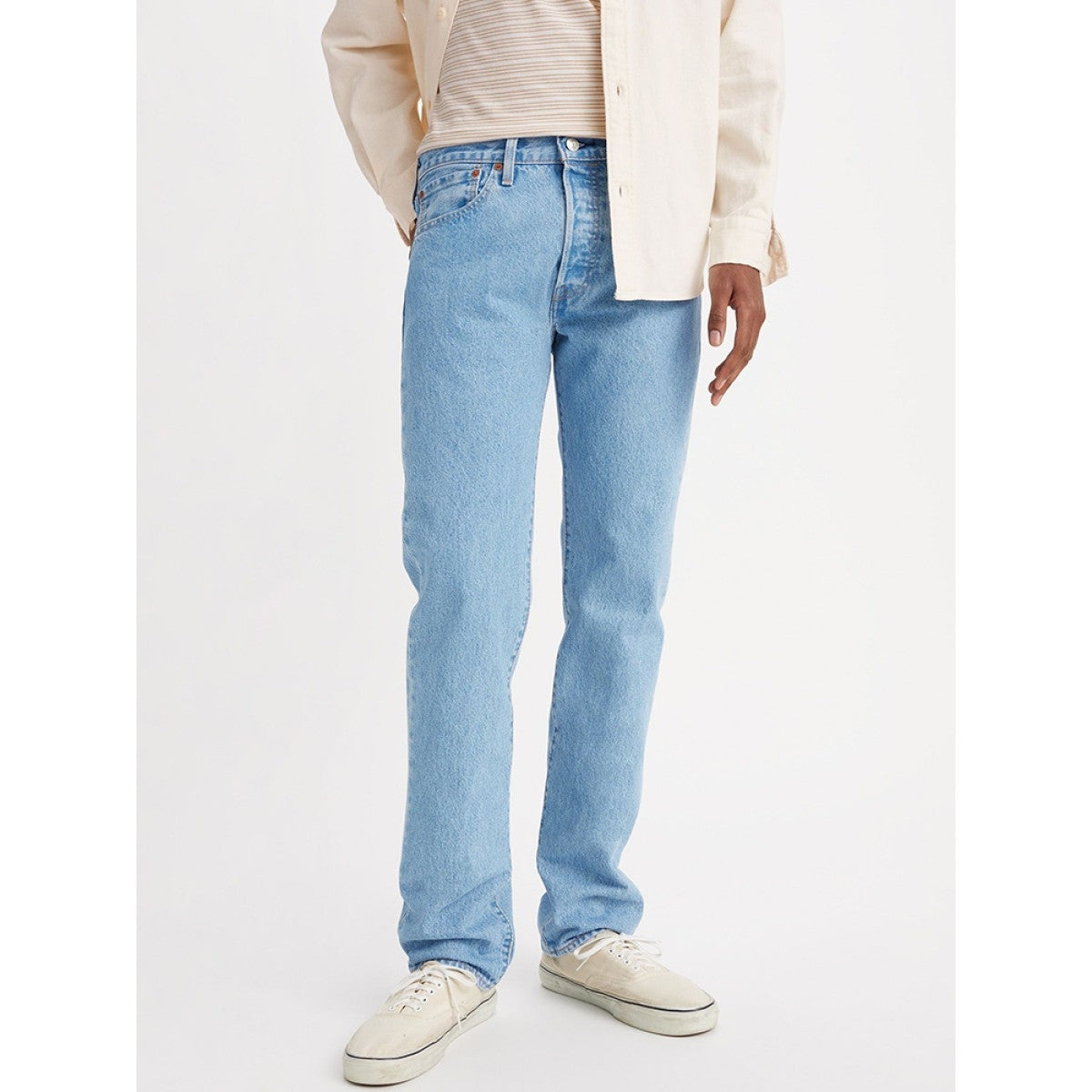 Calças Levis Light Wash 501 Slim Taper Get You