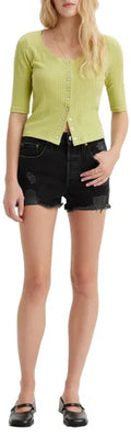 Levi'S 501 Original Shorts - Women - Z7279 Black Destructed - W24 - 2023