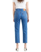 Levi'S 501® Crop Jeans Hoge Taille Blauw Denim Dames
