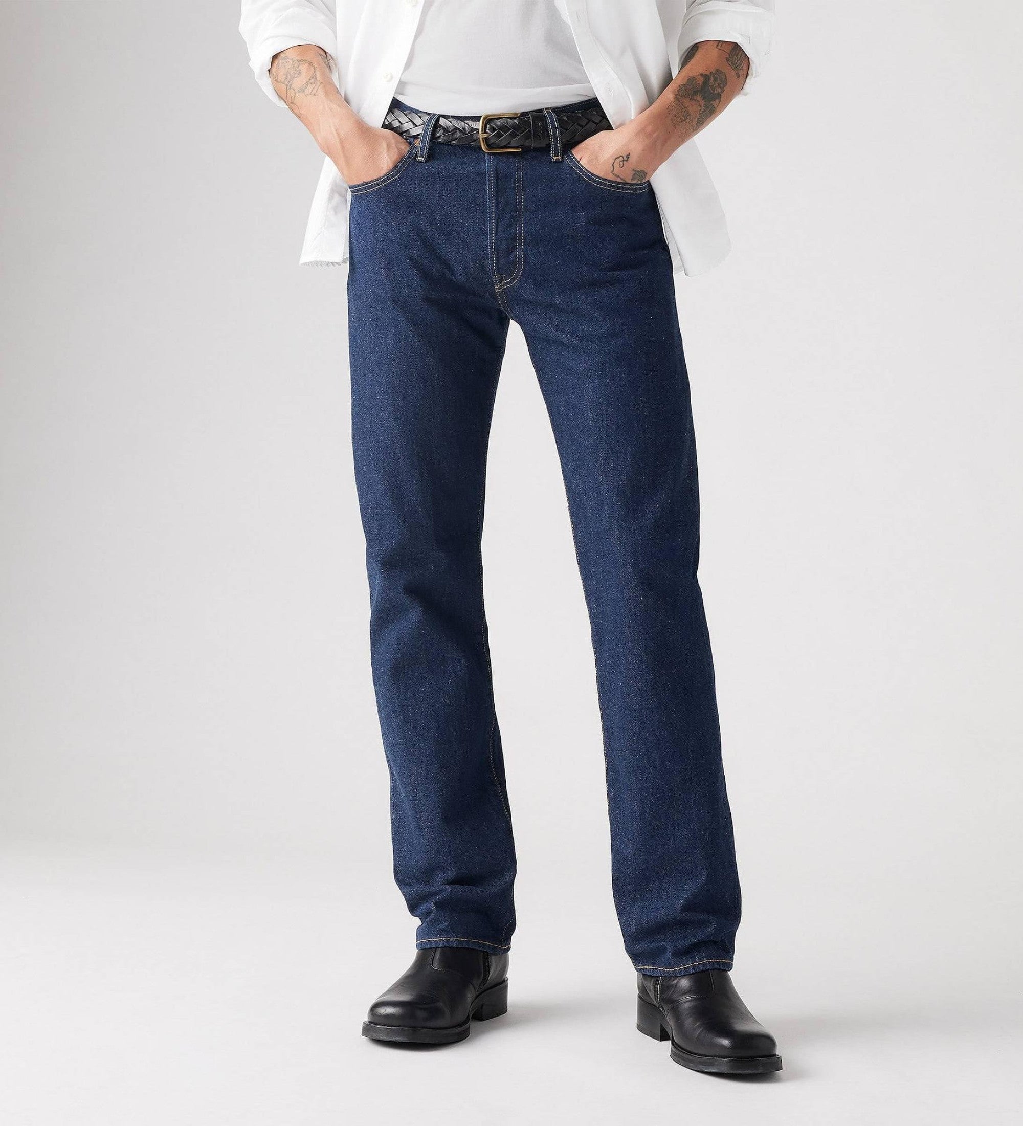 Levi'S Pantalon 501 Coupe Regular Bleu Foncé