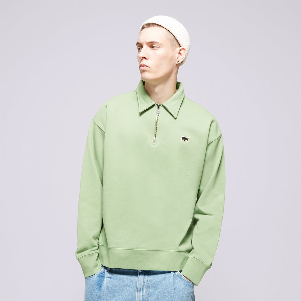 Levi'S Mikina Skate New Quarter Zip Greens