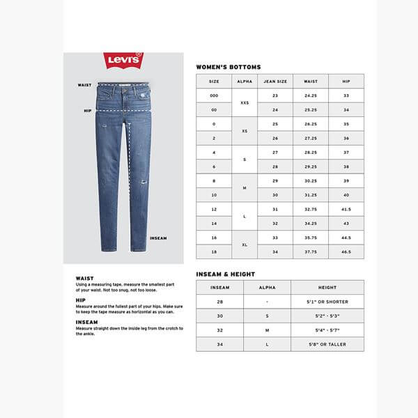 Levi'S Ribcage Bell Jeans Women'S - Black (A75030007)