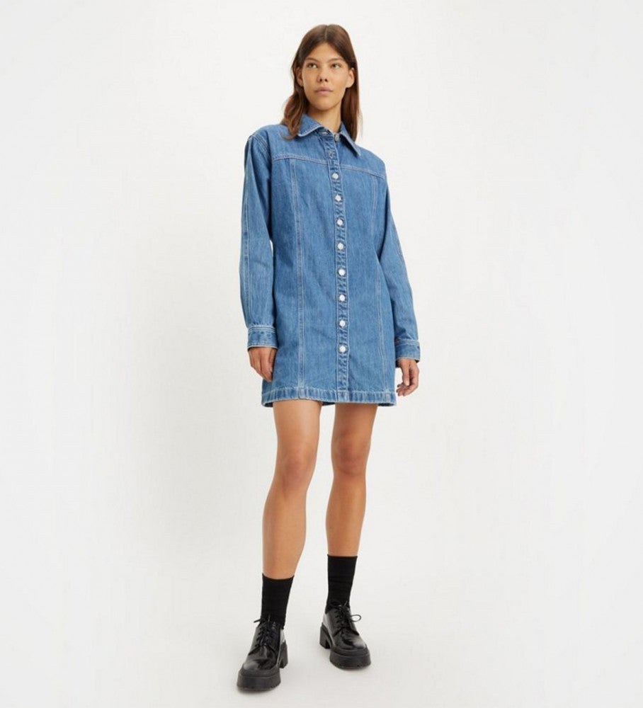 Women'S Shay Denim Dress A4585-0001 Blue