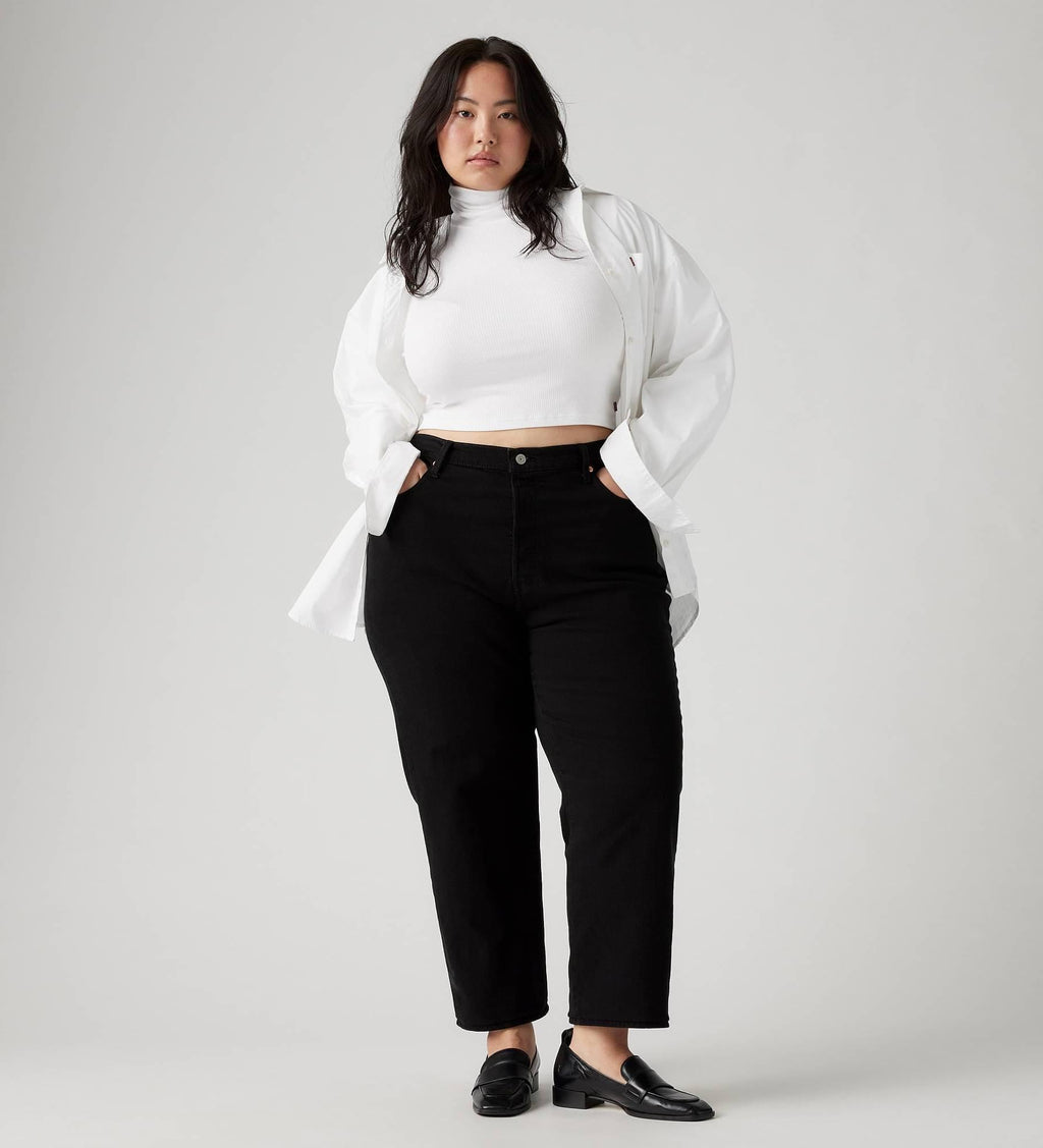 Ribcage Straight Ankle Jeans (Plus)