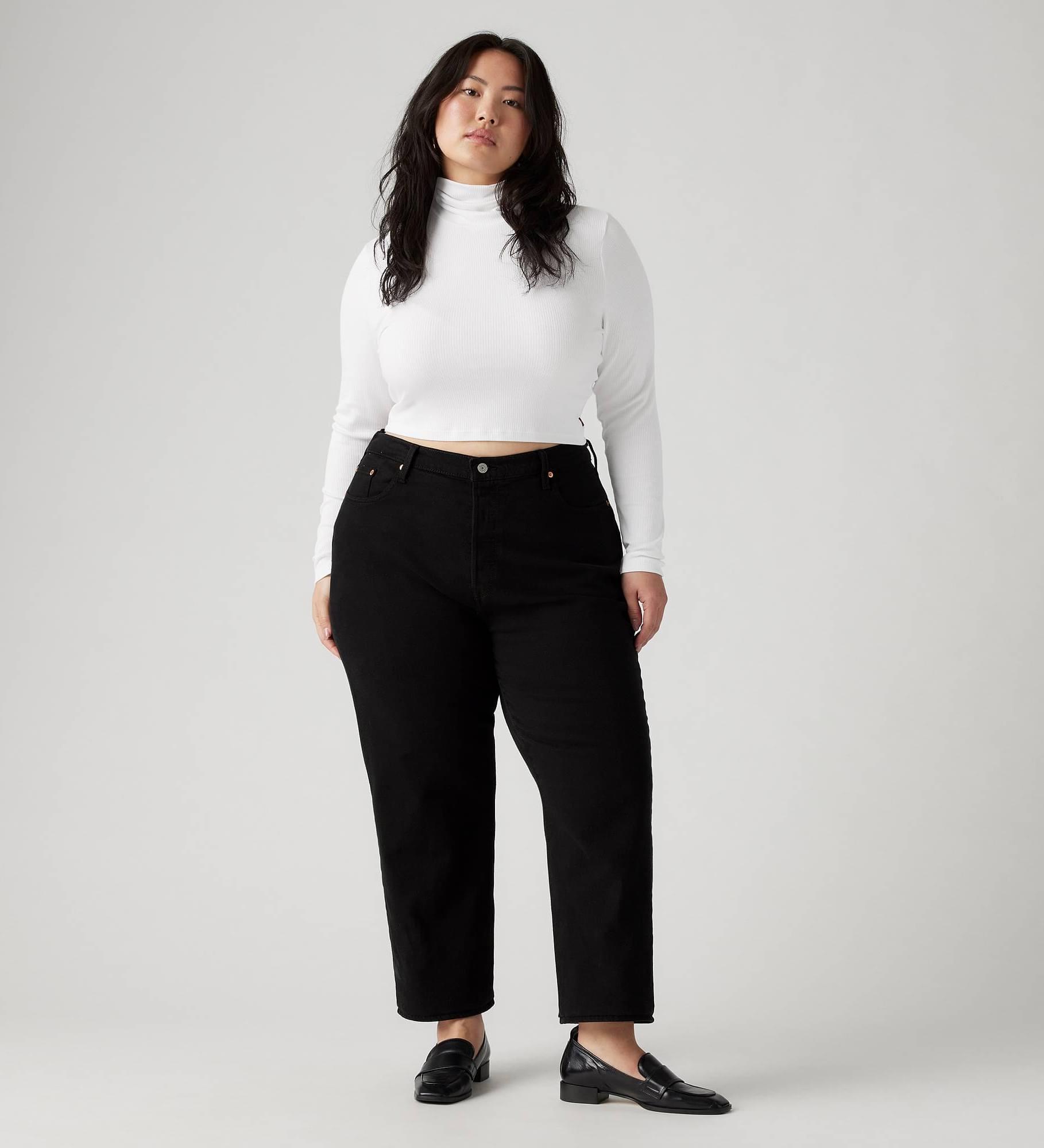 Ribcage Straight Ankle Jeans (Plus)