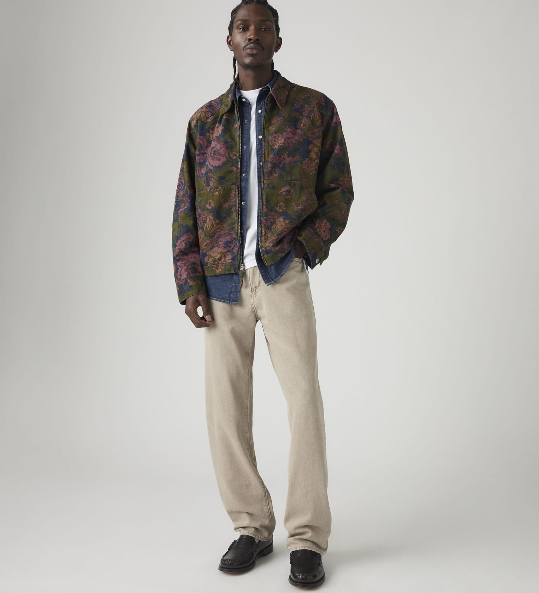 568™ Loose Straight Lightweight Linen+ Denim Jeans