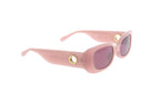 Luxury Eyewear – Sunglasses - Linda Farrow, pink sunglasses with tinted lenses, side view