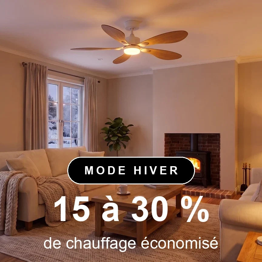 Libellule Teinté Chêne | Ventilateur De Plafond – Ø 137 Cm