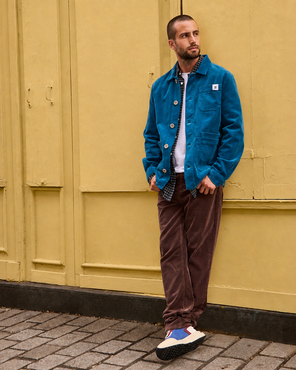 Worker Corduroy Jacket Petrol Blue