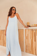 LILAO Bleu Ciel - Robe Longue