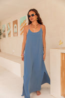 LILAO Bleue - Robe Longue