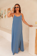 LILAO Bleue - Robe Longue