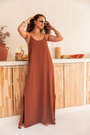 LILAO Caramel - Robe Longue