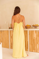 LILAO Jaune - Robe Longue