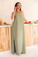LILAO Kaki - Robe Longue