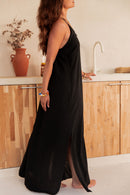 LILAO Noire - Robe Longue