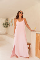 LILAO Rose Poudré - Robe Longue