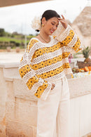 LILIA Jaune - Maille Crochet