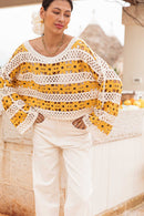 LILIA Jaune - Maille Crochet