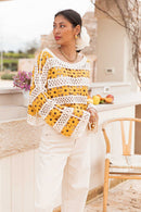 LILIA Jaune - Maille Crochet