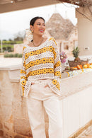 LILIA Jaune - Maille Crochet