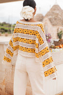 LILIA Jaune - Maille Crochet