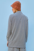 Camisa - Odette - Azul Marino A Rayas