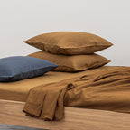 Drap Plat - En Lin Lavé 190G/M² - Moka