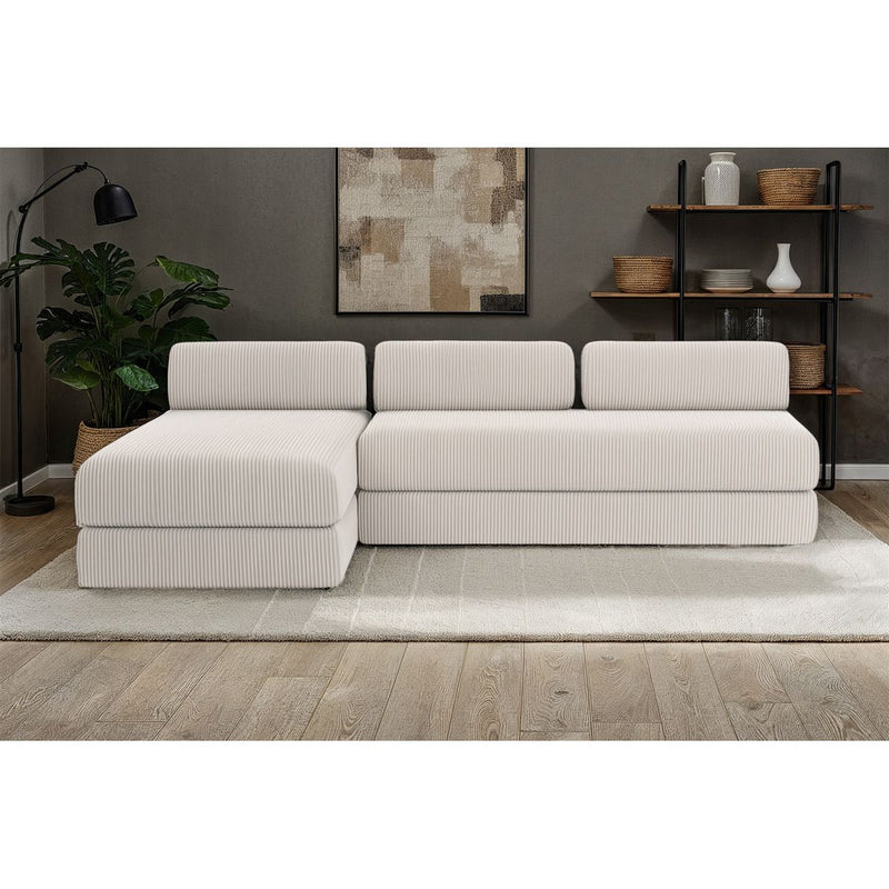 Canapé D'Angle Lincoln - 6 Places - Velours Côtelé