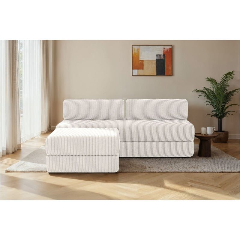 Canapé D'Angle Lincoln - 4 Places - Velours Côtelé