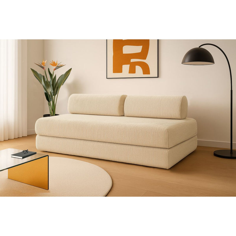 Canapé Droit Lincoln - 3 Places - Velours Côtelé