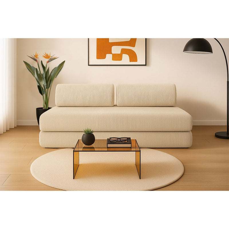 Canapé Droit Lincoln - 3 Places - Velours Côtelé