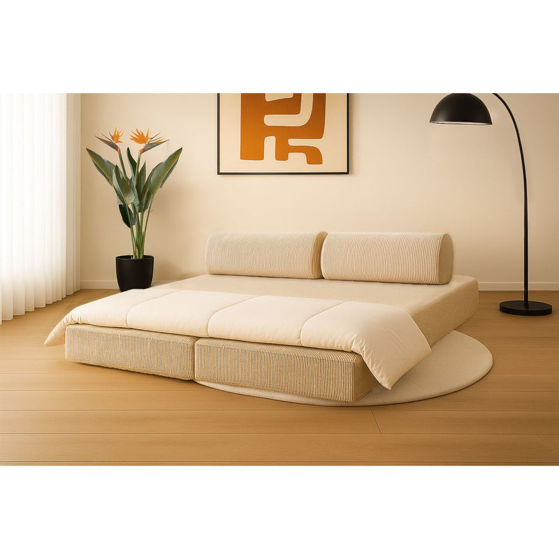 Canapé Droit Lincoln - 3 Places - Velours Côtelé