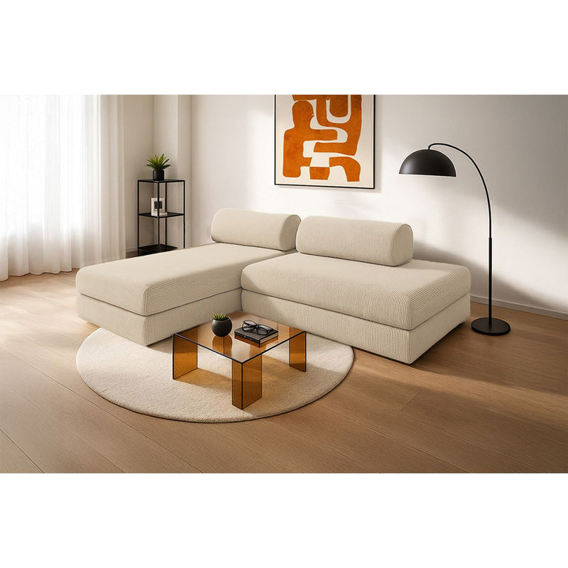 Canapé D'Angle Lincoln - 5 Places - Velours Côtelé