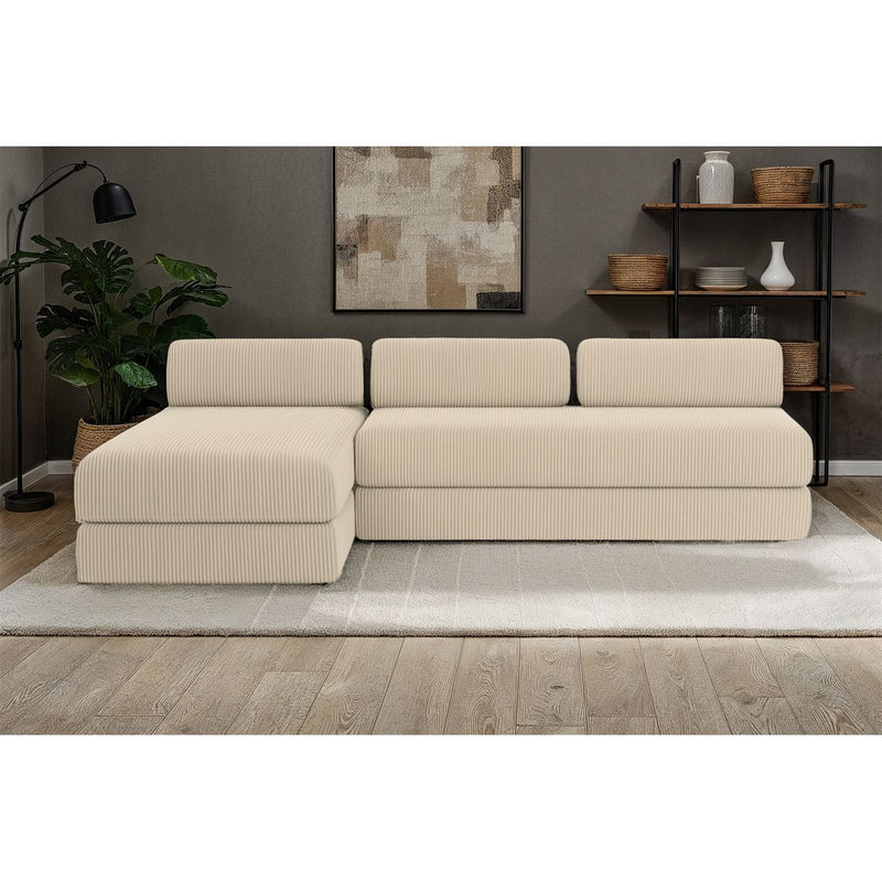 Canapé D'Angle Lincoln - 6 Places - Velours Côtelé