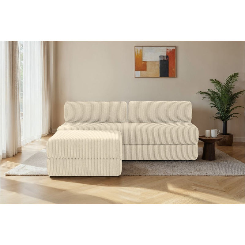 Canapé D'Angle Lincoln - 4 Places - Velours Côtelé