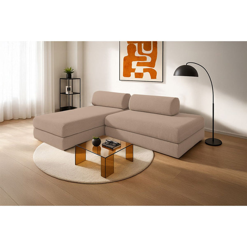 Canapé D'Angle Lincoln - 5 Places - Velours Côtelé