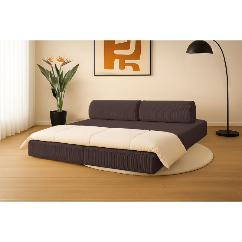 Canapé Droit Lincoln - 3 Places - Velours Côtelé