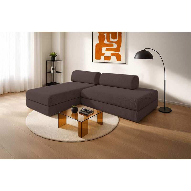 Canapé D'Angle Lincoln - 5 Places - Velours Côtelé