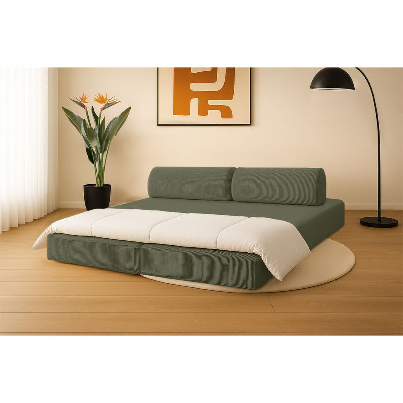 Canapé Droit Lincoln - 3 Places - Velours Côtelé