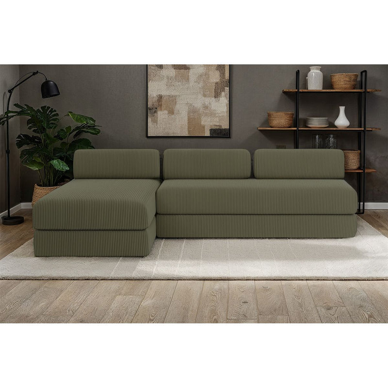 Canapé D'Angle Lincoln - 6 Places - Velours Côtelé