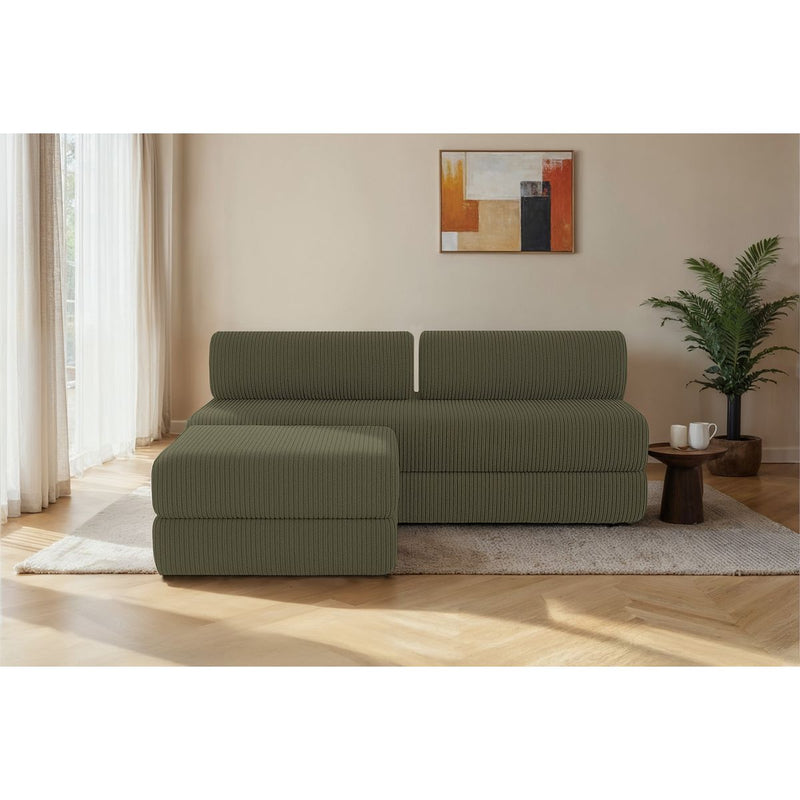 Canapé D'Angle Lincoln - 4 Places - Velours Côtelé