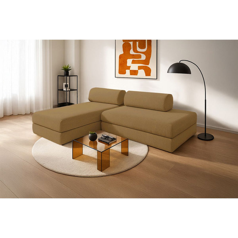 Canapé D'Angle Lincoln - 5 Places - Velours Côtelé