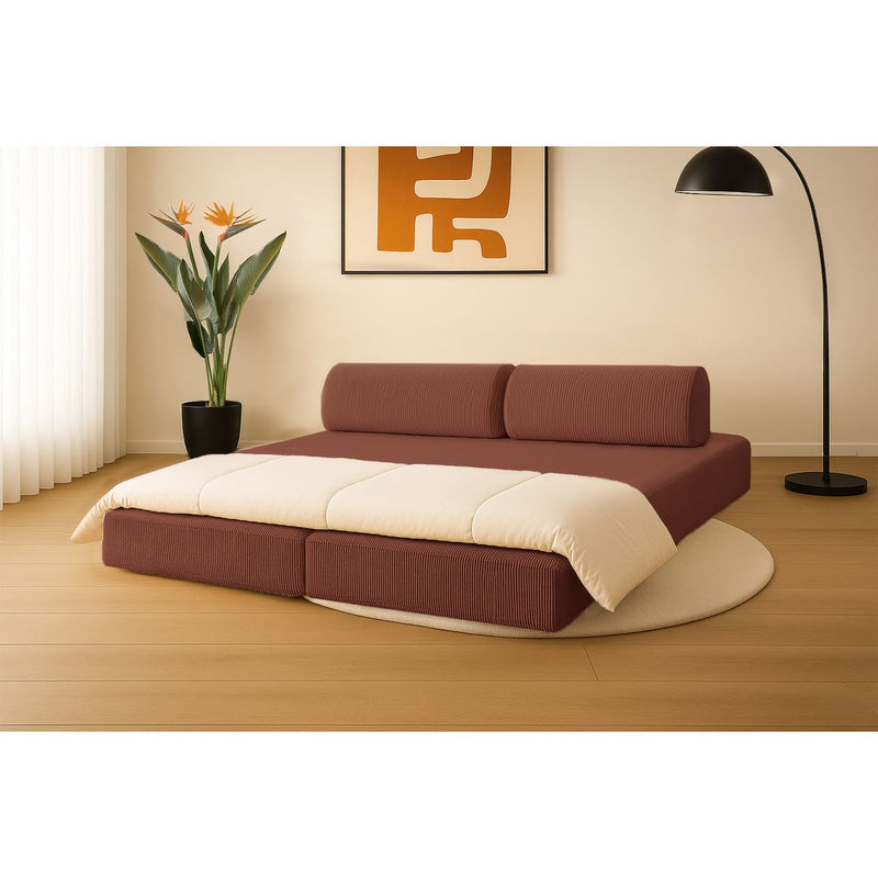 Canapé Droit Lincoln - 3 Places - Velours Côtelé