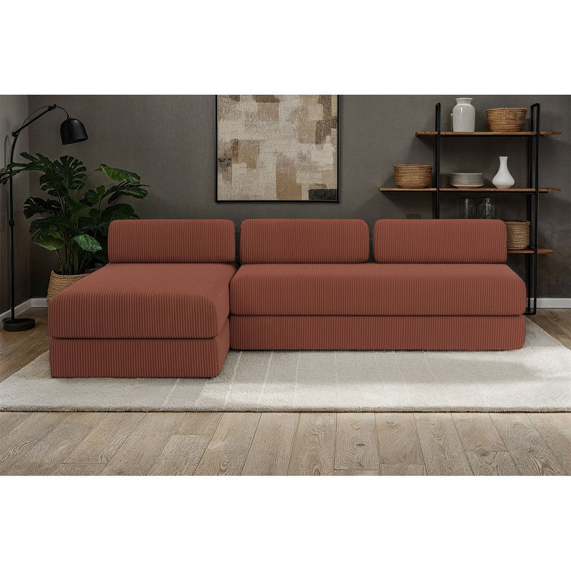 Canapé D'Angle Lincoln - 6 Places - Velours Côtelé